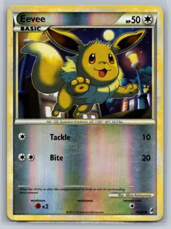 Eevee 56/95 Common Call of Legends Pokemon Reverse Holo Lightly Played - Image 1