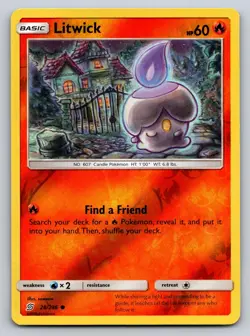 Litwick 28/236 Common Unified Minds Pokemon Reverse Holo Near Mint - Image 1