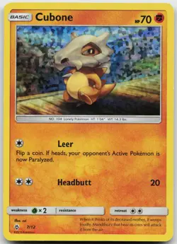 Cubone 007/012 Holo Promo McDonald's Promos 2018 Pokemon Lightly Played - Image 1