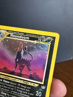 2001 Pokemon Neo Revelation Houndoom Holo #8/64 - Image 4