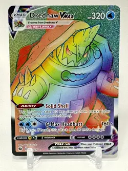 Drednaw Vmax 075/073 NM Champions Path Secret Rainbow Pokemon - Image 1