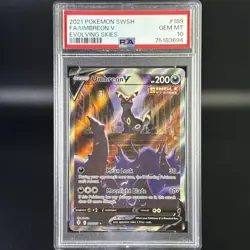 Pokemon Umbreon V Evolving Skies Full Alt Art #189 PSA 10 - Image 1