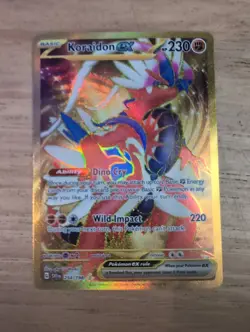 2023 Pokemon Koraidon ex 254/198 Scarlet & Violet Hyper Rare Gold Secret Rare NM - Image 3