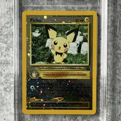 Pokemon Pichu 35 Black Star Promo Reverse Holo TAG 7 2001 30 HP - Image 2