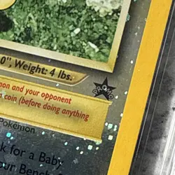 Pokemon Pichu 35 Black Star Promo Reverse Holo TAG 7 2001 30 HP - Image 3
