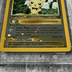 Pokemon Pichu 35 Black Star Promo Reverse Holo TAG 7 2001 30 HP - Image 4