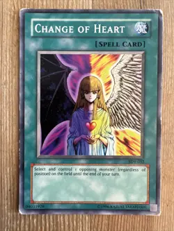Yu-Gi-Oh! TCG Change of Heart Yugi Sdy-032 Unlimited Common DAMAGED - Image 1