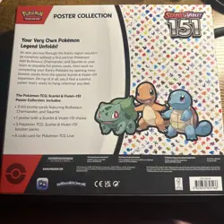 Nintendo Pokemon TCG Scarlet & Violet - 151 Poster Collection Box - 3 Packs 820650853166 - Image 2