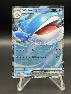Pokemon TCG Wailord ex Pitch Black 016/084 EX Holo HP 380 English - Image 1