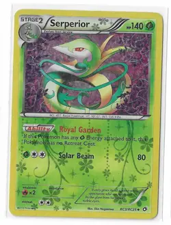 Serperior RC3/RC25 Legendary Treasures Radiant Collection Holo Pokemon TCG LP - Image 1
