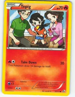 Tepig - 25/113 Legendary Treasures - Pokemon TCG - 2013 - Image 1