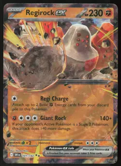 Regirock ex 101/182 Double Rare Destined Rivals Pokemon Holo Near Mint - Image 1