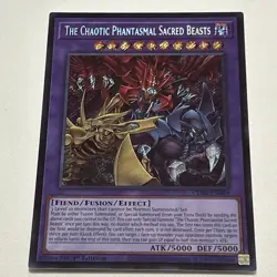 Yugioh The Chaotic Phantasmal Sacred Beast CORI-EN029 Secret Rare 1st Ed NM - Image 1
