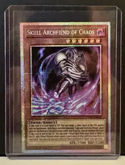 Konami Yu-Gi-Oh! TCG (STARLIGHT RARE) Skull Archfiend of Chaos Fiend CORI-EN002 - Image 1