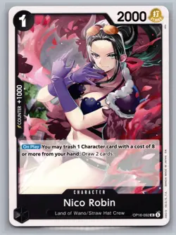 Nico Robin OP16-092 Uncommon The Time of Battle One Piece Near Mint - Image 1