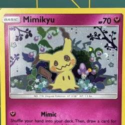 Mimikyu Promo SM163 Team Up Blister Pokemon Card Excellent LP Sun & Moon Holo - Image 3