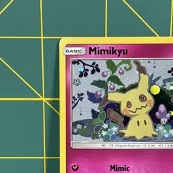Mimikyu Promo SM163 Team Up Blister Pokemon Card Excellent LP Sun & Moon Holo - Image 4