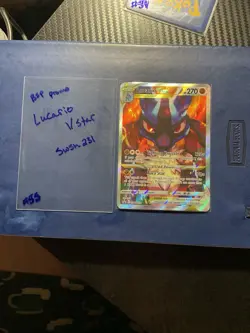 Lucario VSTAR SWSH291 Sword & Shield Promo Holo Card NM Condition - Image 1