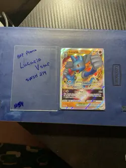 Lucario VSTAR SWSH214 Sword & Shield Promo Card Near Mint Condition - Image 1