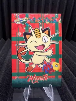 Meowth - Cracked Ice Holo - Christmas Card Database - Pokemon NM - Image 1