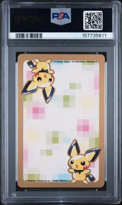 2000 POKEMON GOLD VERSION PART 2 PLAYING CARDS 10 OF HEARTS #162 FURRET PSA 10 - Image 2