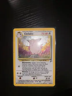 Pokemon Base Set 2 Clefable Holo Rare Card 5/130 Pokemon TCG - Image 1