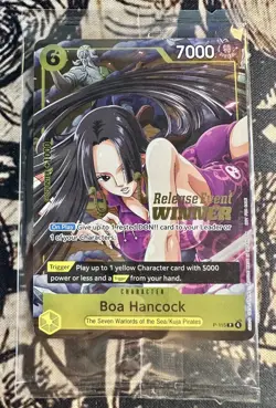 One Piece Card Game Boa Hancock Pre-Release Event Winner P-115 Near Mint Sealed - Image 1