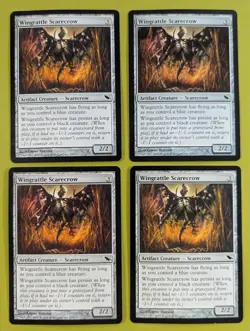 Wingrattle Scarecrow x4 Shadowmoor 4x Playset Magic the Gathering MTG - Image 1