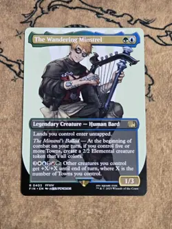 The Wandering Minstrel (Borderless) 403 Final Fantasy Non-Foil NM - Image 1
