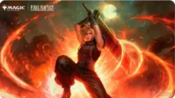 Magic the Gathering x Final Fantasy Ultra Pro Playmat Official MTG Cloud 23x13 - Image 1