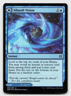 Silundi Vision 80 Uncommon Zendikar Rising Magic: The Gathering Foil Near Mint - Image 1
