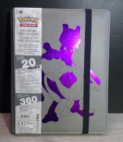 Mewtwo Ultra PRO Premium Leather Strap Binder Pokemon TCG Card Album Storage NEW - Image 1