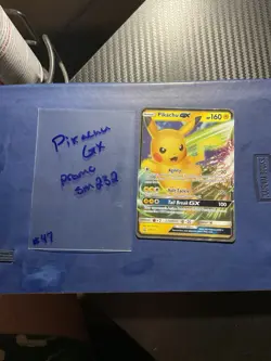 Pokemon Card Pikachu GX SM232 Black Star Promo Standard Size - Image 1