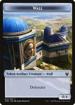 Wall MTG Theros Beyond Death Token NM x4 (0/4 Defender) - Magic Card - Image 1