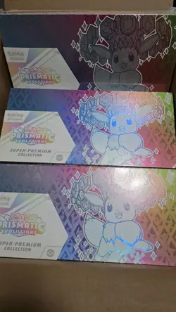 Pokemon Prismatic Evolutions SPC Super Premium Collection Sealed Lot of 3 - Image 1