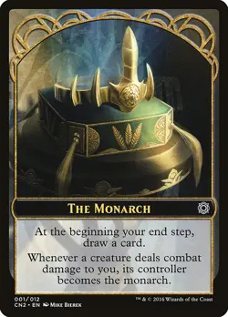 The Monarch MTG Conspiracy Take the Crown Token NM x1 Emblem - Magic Card - Image 1