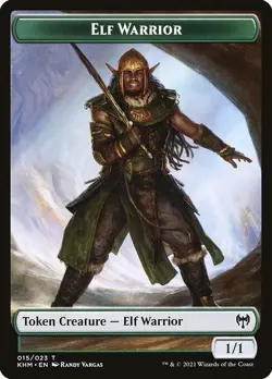 Elf Warrior MTG Kaldheim Token NM x4 (1/1) - Magic Card - Image 1