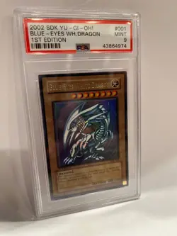 Blue Eyes White Dragon SDK-001 1st Edition NA Ultra Rare Yugioh PSA 9 *974 - Image 1