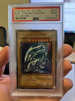 Blue Eyes White Dragon SDK-001 1st Edition NA Ultra Rare Yugioh PSA 9 *974 - Image 3