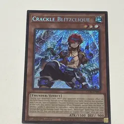 Yugioh Crackle Blitzclique CORI-EN012 Secret Rare 1st Edition NM - Image 1