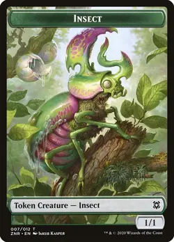 Insect MTG Zendikar Rising Token NM x4 (1/1) - Magic Card - Image 1