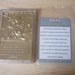 Pokemon Mewtwo 23k Gold Plated Burger King Trading Card 1999 - Image 2
