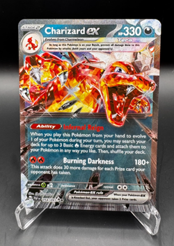 Charizard ex 054/091 Double Rare Holo Pokemon Card 2024 Paldean Fates SV6 NM - Image 1