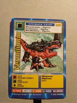 St-104 Vermilimon Digimon Swedish Promo Card TCG Rare Digi-Battle Bandai LP - Image 1