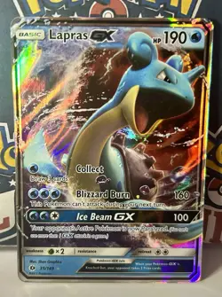 Lapras GX 35/149 - Sun & Moon Base Set - Pokemon Card - Image 3