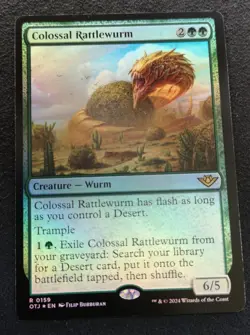 Colossal Rattlewurm - Foil - OTJ - NM Unplayed - EN - 0159 - Image 1