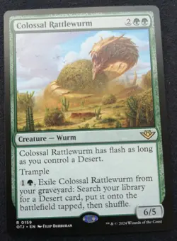 Colossal Rattlewurm - OTJ - NM Unplayed - EN - 0159 - Image 1