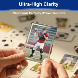 200 Pcs Soft Trading Card Sleeves, Top Loading Penny 2.6x3.6 inch, Clear - Image 4