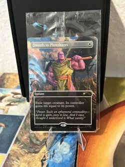 MTG Swords to Plowshares Thanos PSA Magazine Exclusive Promo Marvel Magic Sealed - Image 1