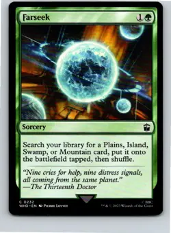 Magic the Gathering Farseek Universes Beyond: Doctor Who MTG Free Shipping! - Image 1
